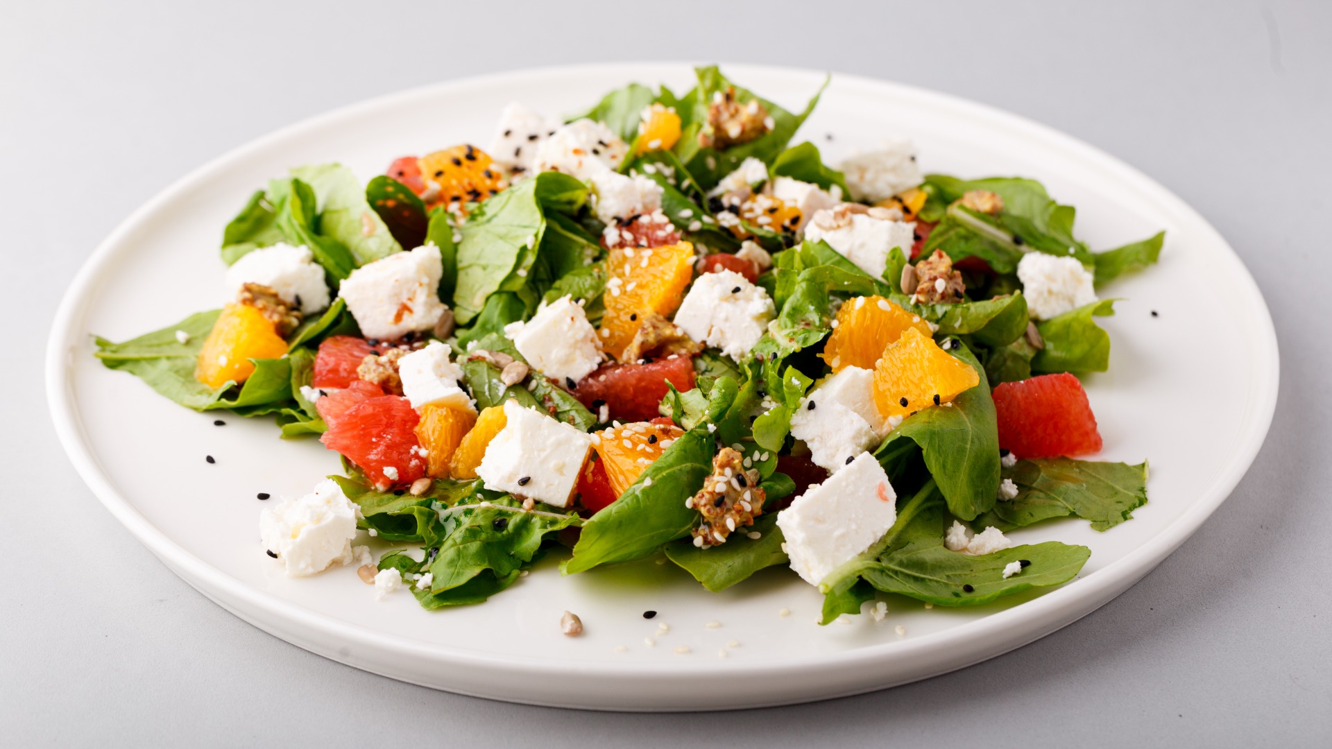 Orange & Feta cheese salad